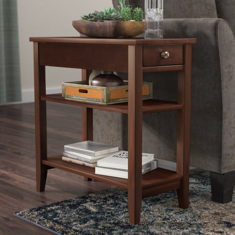 Winston Porter Carbin 24'' Tall End Table with Storage & Reviews Wayfair